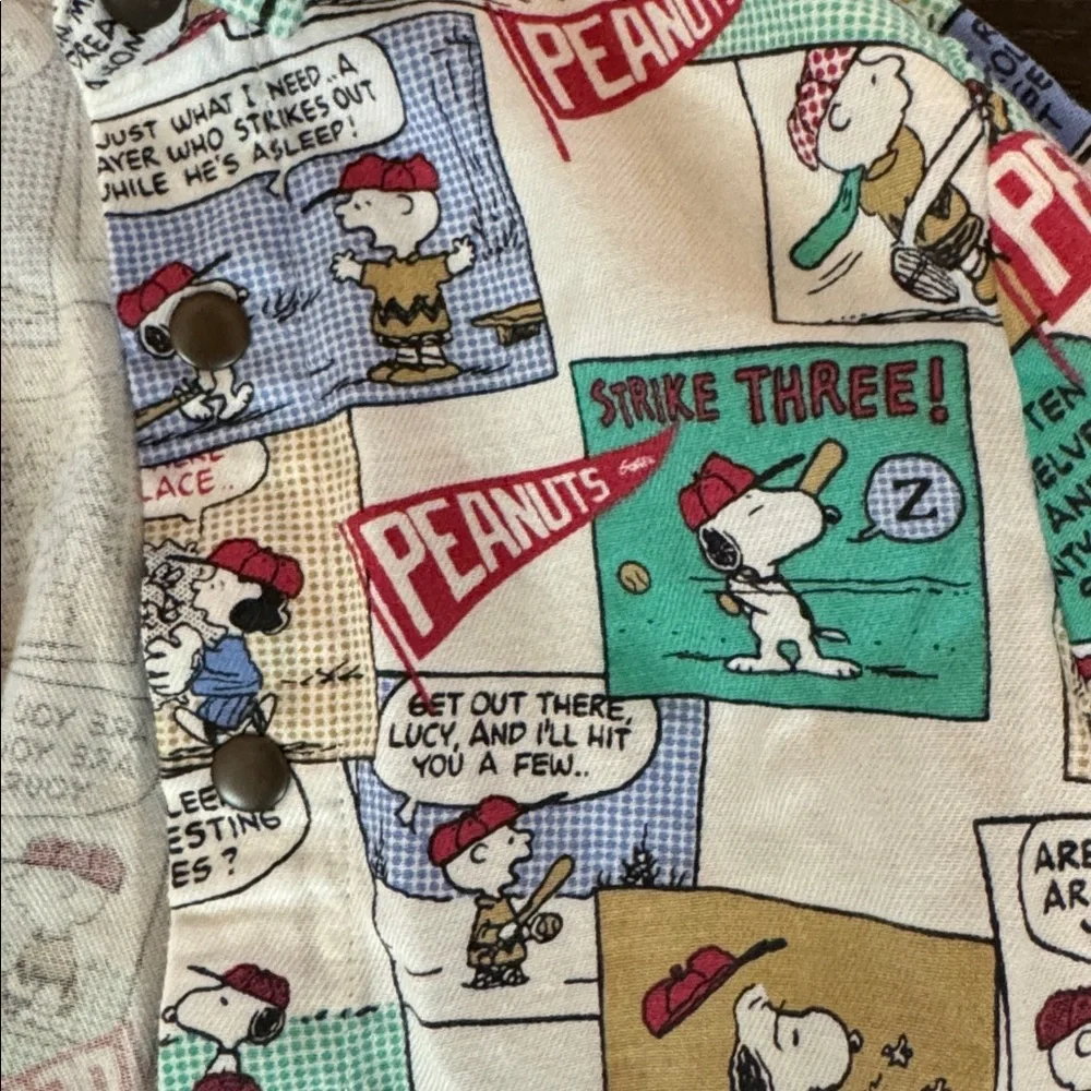 Zara Peanuts Cartoon Print Shirt